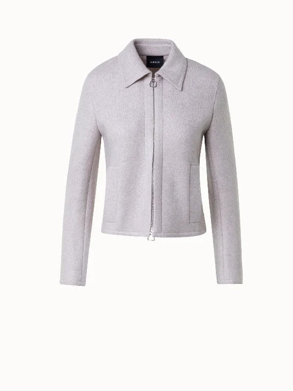 Short Jacket in 100% Cashmere Print Jacket Jacquard Jacket Patchwork Jacket