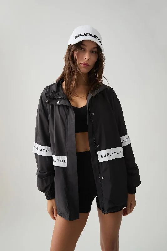 Spliced Hooded Spray Jacket 016 Satin Fabric Silk Fabric Chiffon Fabric