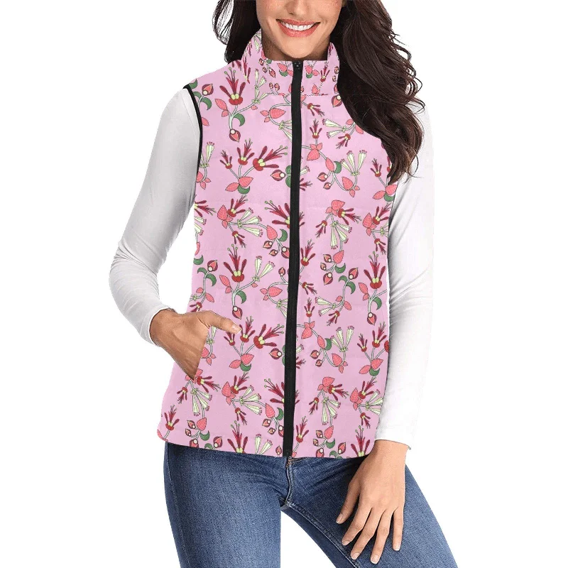 Strawberry Floral Women's Padded Vest Jacket Print Jacket Jacquard Jacket Patchwork Jacket Strawberry Floral Women's Padded Vest Jacket Print Jacket Jacquard Jacket Patchwork Jacket