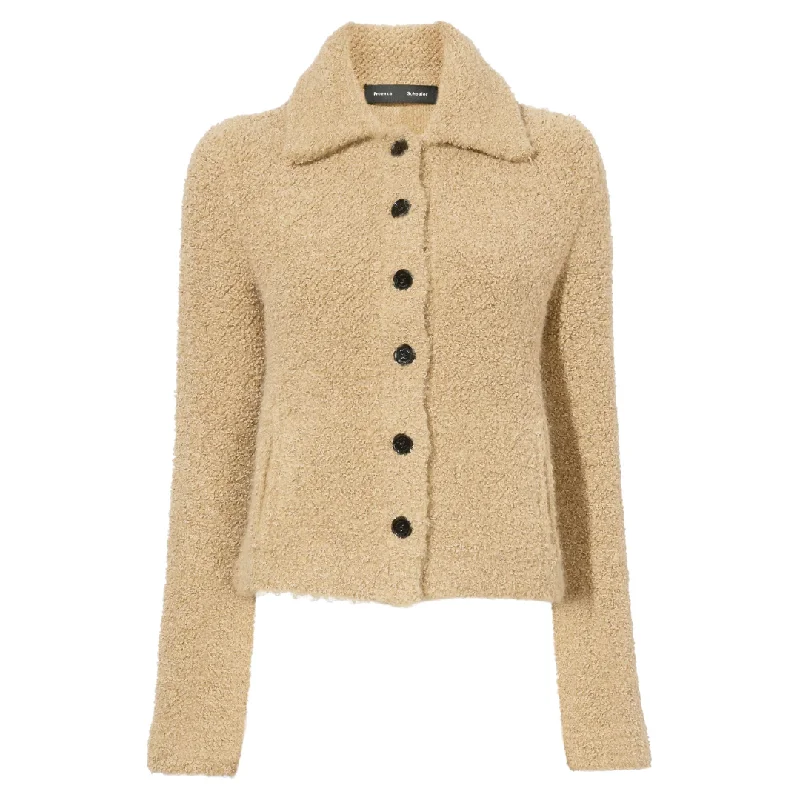 Sylvie Jacket in Loop Boucle Satin Jacket Silk Jacket Chiffon Jacket