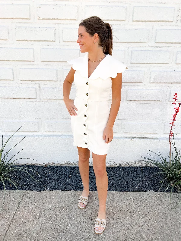 Evelyn Mini Dress Elegant Vintage Mini Dress