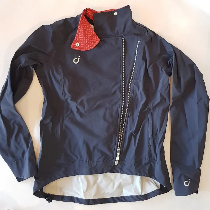 VELOCIO WOMENS RECON HARDSHELL JACKET BLACK Zippered Front Buttoned Front Snap Front VELOCIO WOMENS RECON HARDSHELL JACKET BLACK Zippered Front Buttoned Front Snap Front