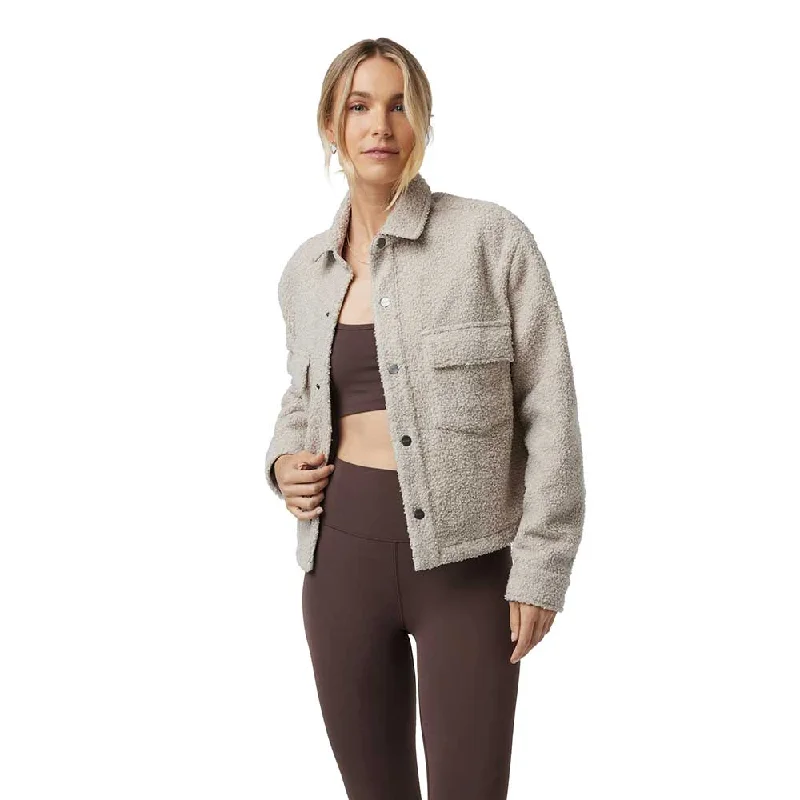 Women's Sycamore Cropped Shirt Jacket - Dark Salt Knit Jacket Woven Jacket Fleece Jacket Women's Sycamore Cropped Shirt Jacket - Dark Salt Knit Jacket Woven Jacket Fleece Jacket