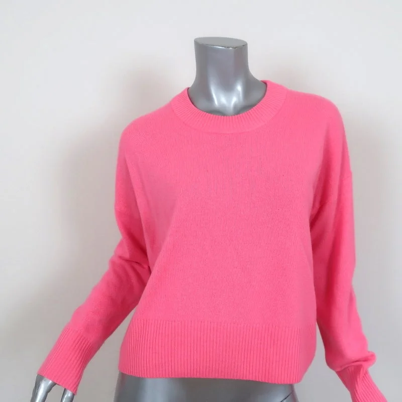 A.L.C. Sweater Dilone Pink Wool-Cashmere Size Extra Small Crewneck Pullover Bright Pastel Dark A.L.C. Sweater Dilone Pink Wool-Cashmere Size Extra Small Crewneck Pullover Bright Pastel Dark