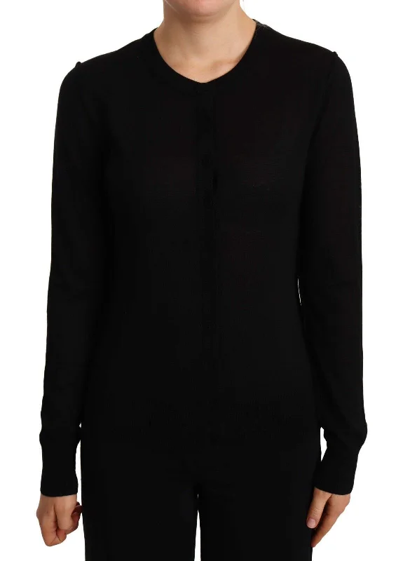 Dolce & Gabbana Elegant Crewneck Virgin Wool Sweater Stylish Fashionable Trendy