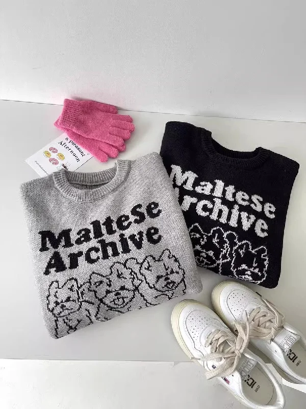 Fashionable cute jacquard soft casual round neck long-sleeved sweater S4699 Long Sweater Short Sweater Cropped Sweater Fashionable cute jacquard soft casual round neck long-sleeved sweater S4699 Long Sweater Short Sweater Cropped Sweater