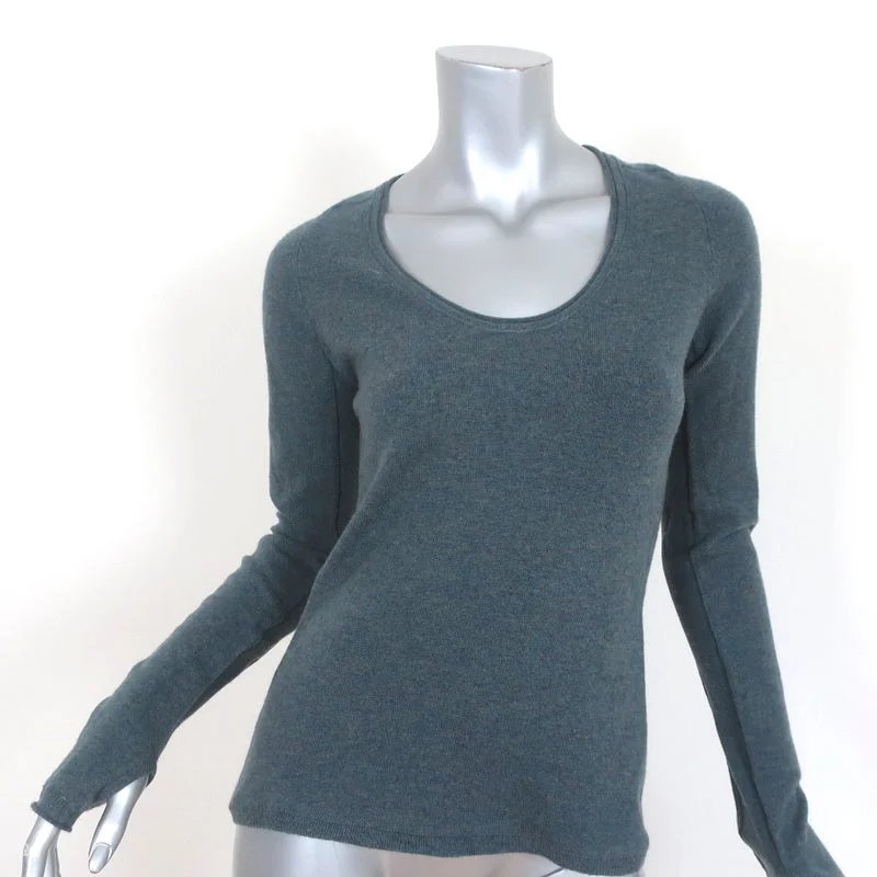 Inhabit Cashmere Sweater Teal Size Petite Thumbhole Pullover Stylish Fashionable Trendy Inhabit Cashmere Sweater Teal Size Petite Thumbhole Pullover Stylish Fashionable Trendy