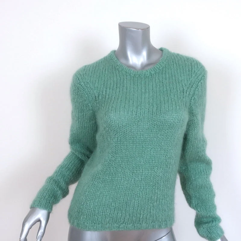 Isabel Marant Sweater Erin Seafoam Mohair-Wool Size 34 Crewneck Pullover Iron Safe Non-Iron Wrinkle Free Isabel Marant Sweater Erin Seafoam Mohair-Wool Size 34 Crewneck Pullover Iron Safe Non-Iron Wrinkle Free