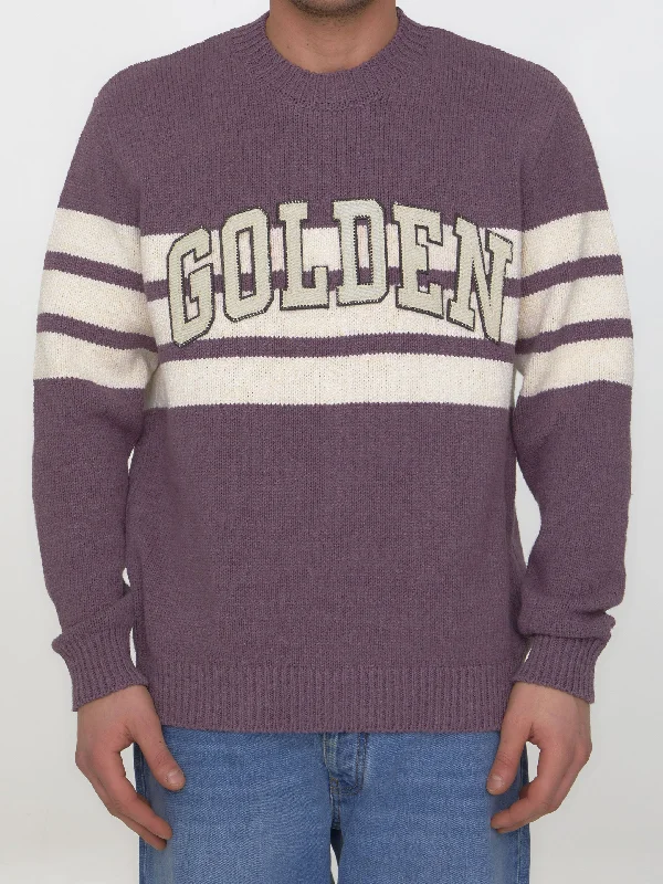 Journey College Sweater Cable Knit Ribbed Knit Lace Knit