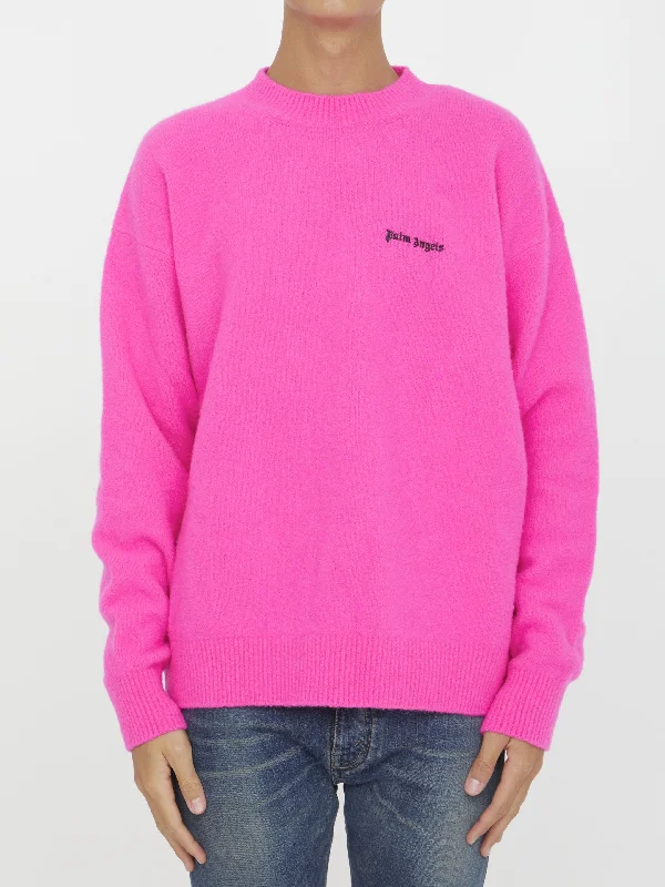 Logo Sweater Front Pockets Side Pockets Patch Pockets