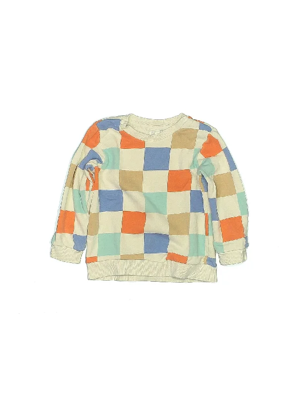 Pullover Sweater Terry Blend Velvet Blend Canvas Blend