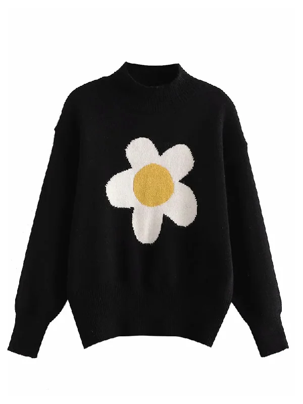 Round neck jacquard Pullover loose long sleeve knitted sweater top 7243 Transparent Opaque Sheer Round neck jacquard Pullover loose long sleeve knitted sweater top 7243 Transparent Opaque Sheer