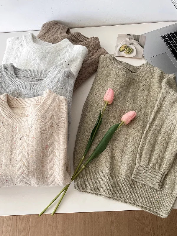 solid color round neck sweater soft knitted sweater top S4754 Knit Fabric Woven Fabric Fleece Fabric solid color round neck sweater soft knitted sweater top S4754 Knit Fabric Woven Fabric Fleece Fabric