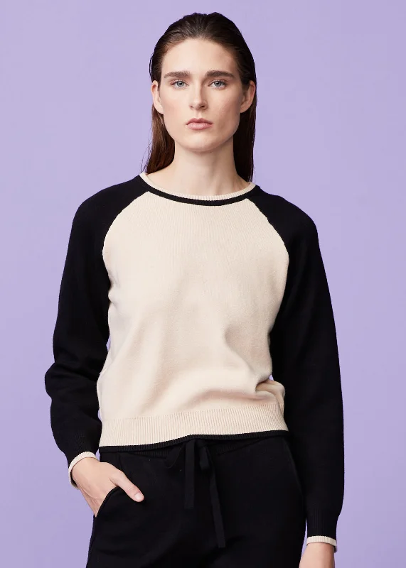 Supersoft Sweater Knit Color Block Spandex Blend Rayon Blend Denim Blend