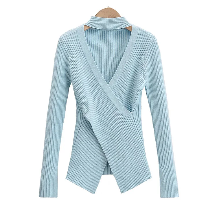 Vintage high street neck cross V-Neck Sweater 7202 Boat Neck Shawl Collar Notched Collar Vintage high street neck cross V-Neck Sweater 7202 Boat Neck Shawl Collar Notched Collar