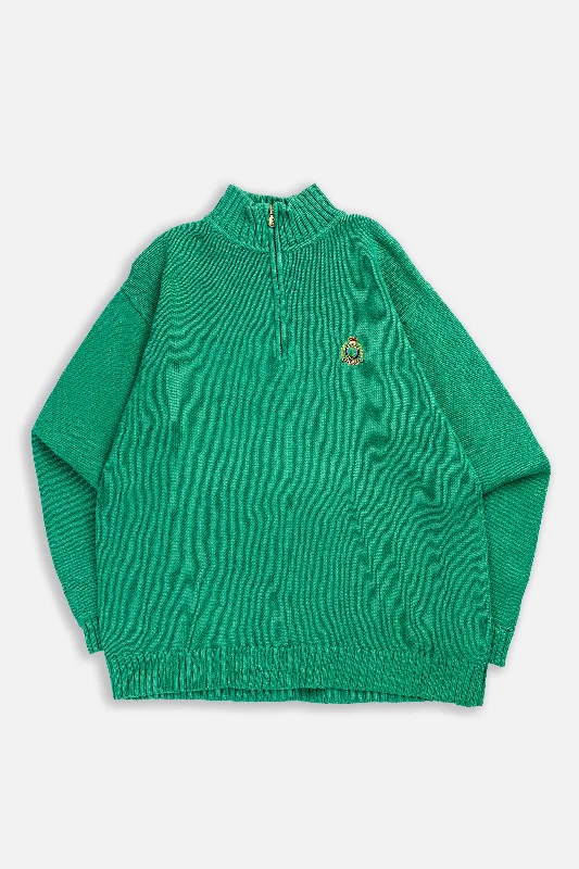 Vintage Knit Sweater - M Spandex Rayon Corduroy
