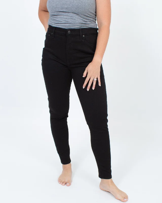 "10" High-Rise Skinny" Jean Trendy Wide-Legged High-Waist Jeans