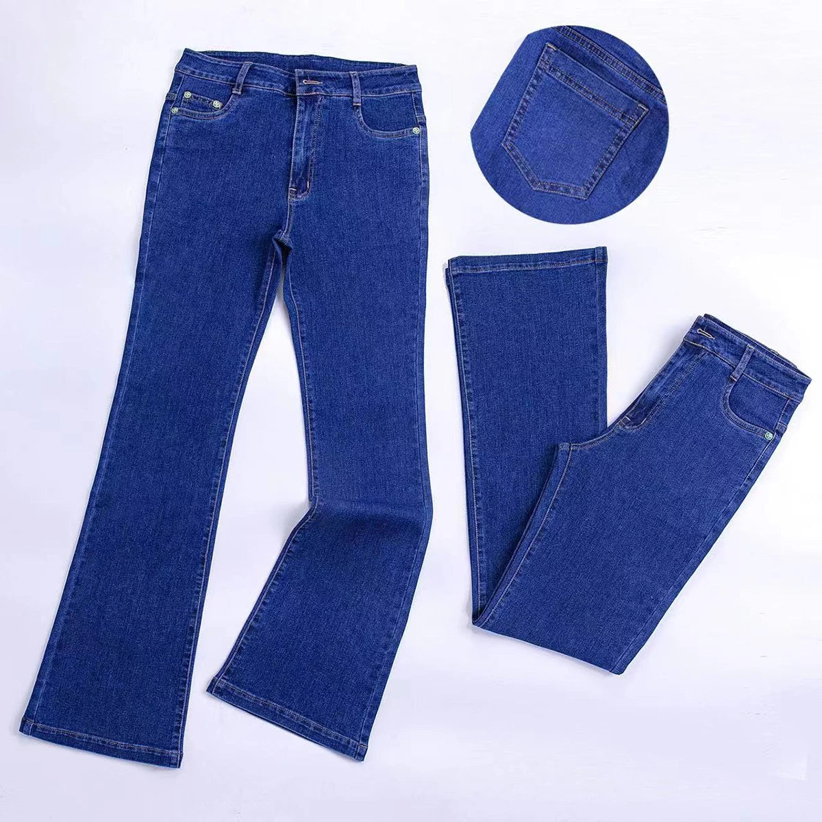 European custom-made jeans are fashionable trends Cozy Relaxed Fit Denim Jeans