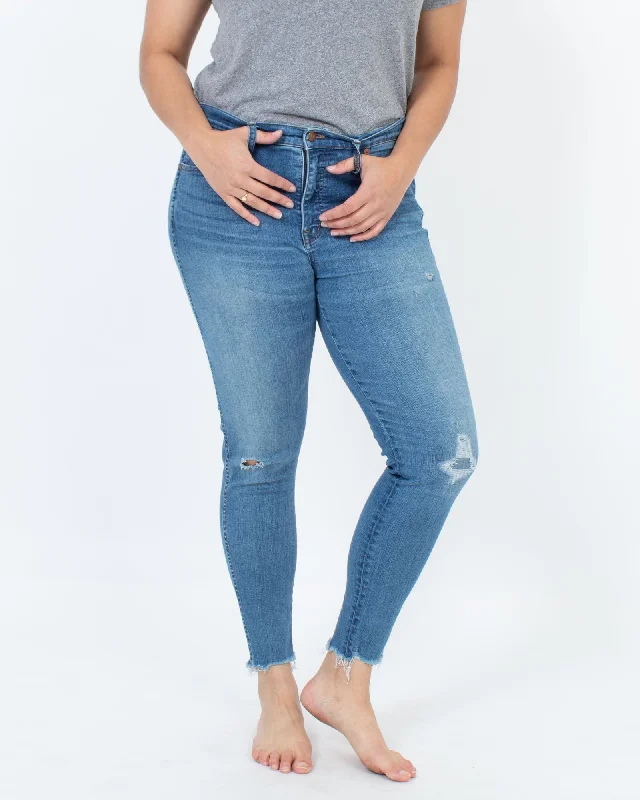 "9" High-Rise Skinny" Jeans Cozy Tencel Blend Denim Jeans