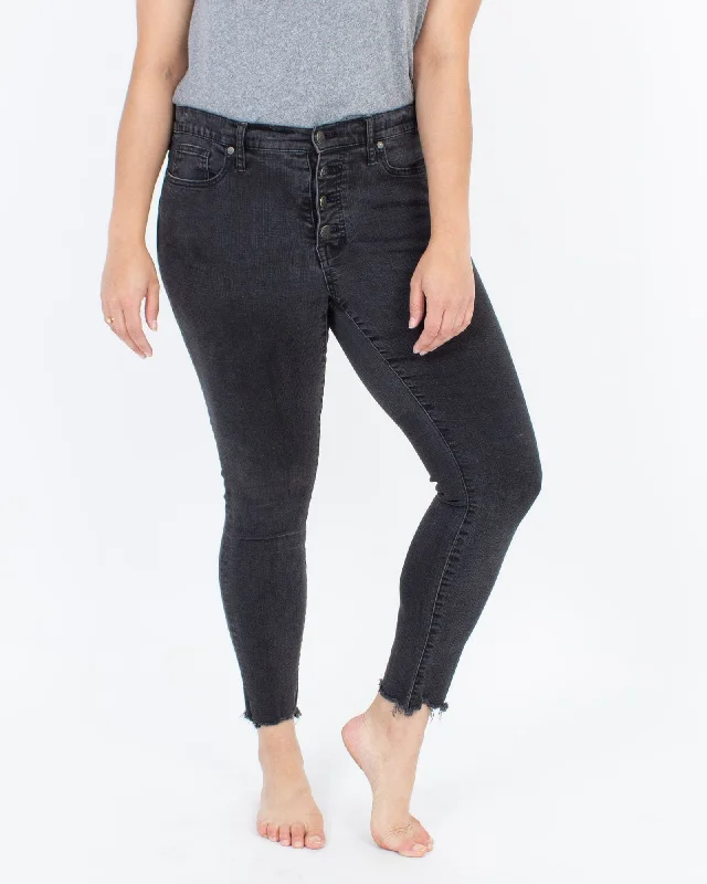 "9" High Riser Skinny" Jeans Elegant Tapered Leg Denim