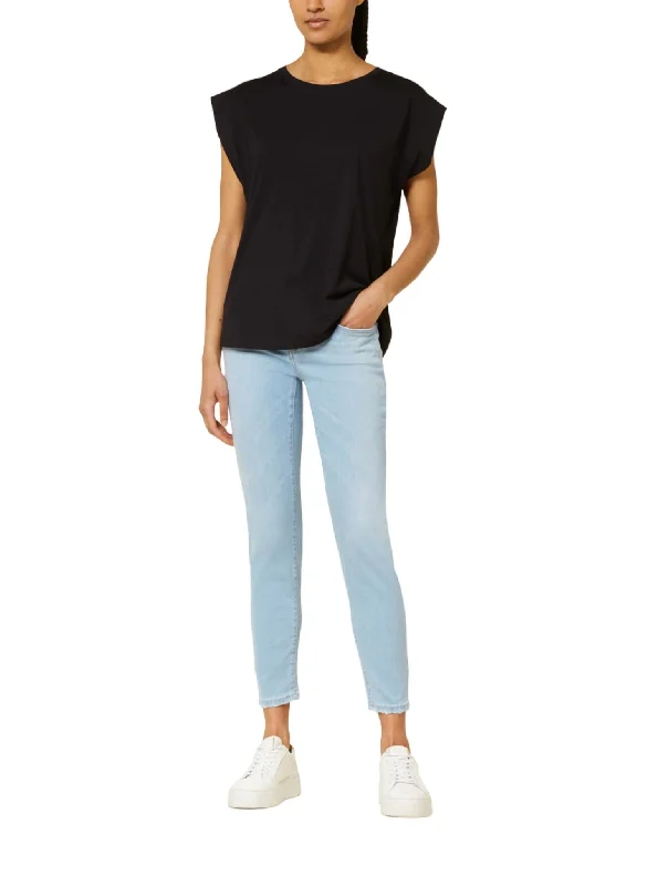 Baker Jean In Light Blue Chic Cropped Jeans