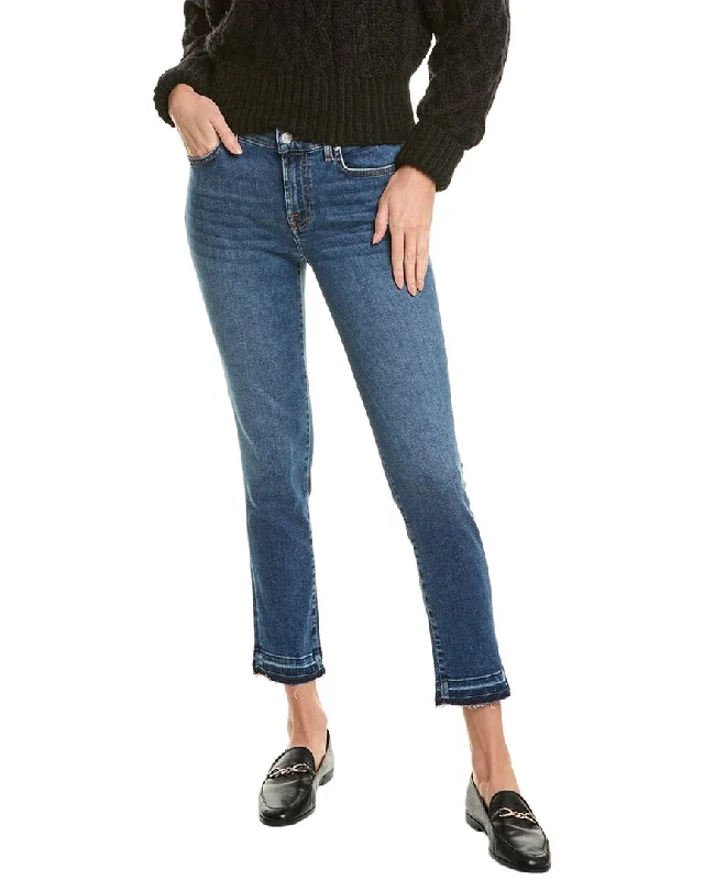 7 For All Mankind Roxanne Fawn Ankle Jean Cozy Tencel Blend Denim Jeans