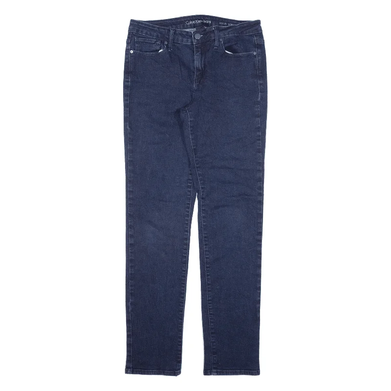 CALVIN KLEIN Jeans Blue Denim Slim Skinny Womens W28 L32 Fashionable Bootcut Jeans