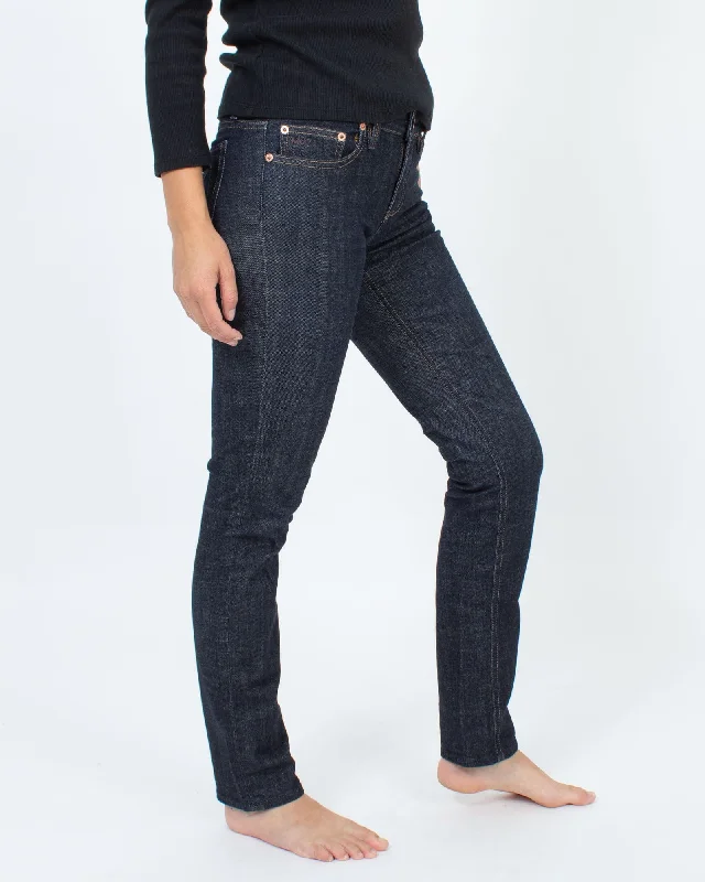 "Chrissie 003" Skinny Jean Stylish Paperbag Waist Denim