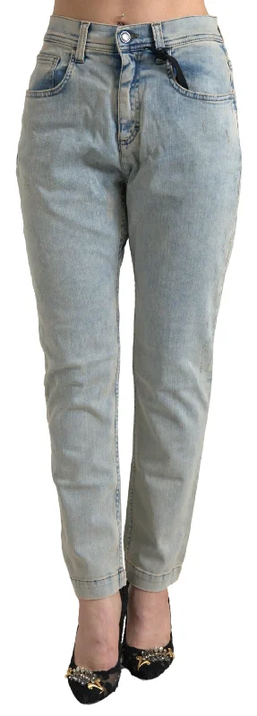 Dolce & Gabbana Washed Cotton Mid Waist Skinny Women's Jeans Casual High-Waisted Bootcut Jeans Dolce & Gabbana Washed Cotton Mid Waist Skinny Women's Jeans Casual High-Waisted Bootcut Jeans