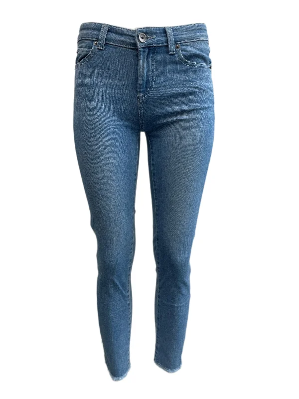 ECRU Women's Blue Grey Vintage Jeans #1754 0 NWT Stylish Tapered Fit Jeans