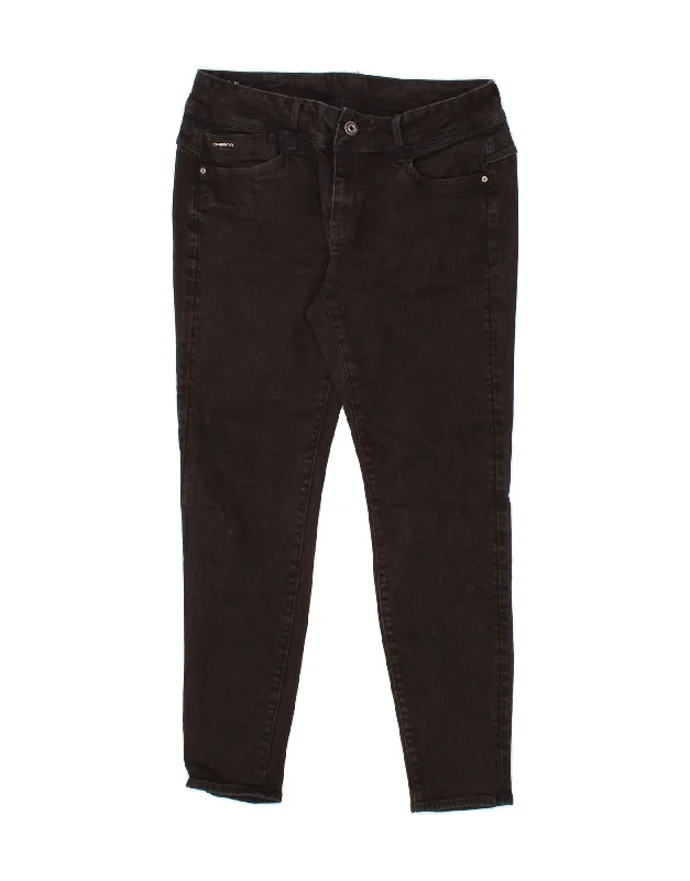G-STAR Womens Skinny Jeans W32 L30  Black Cotton Fashionable Relaxed Fit Denim