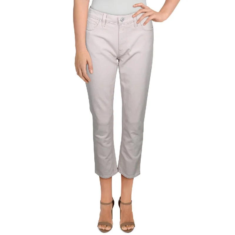 Hudson Womens Barbara Denim High Waist Cropped Jeans Trendy Low-Rise Slim Jeans