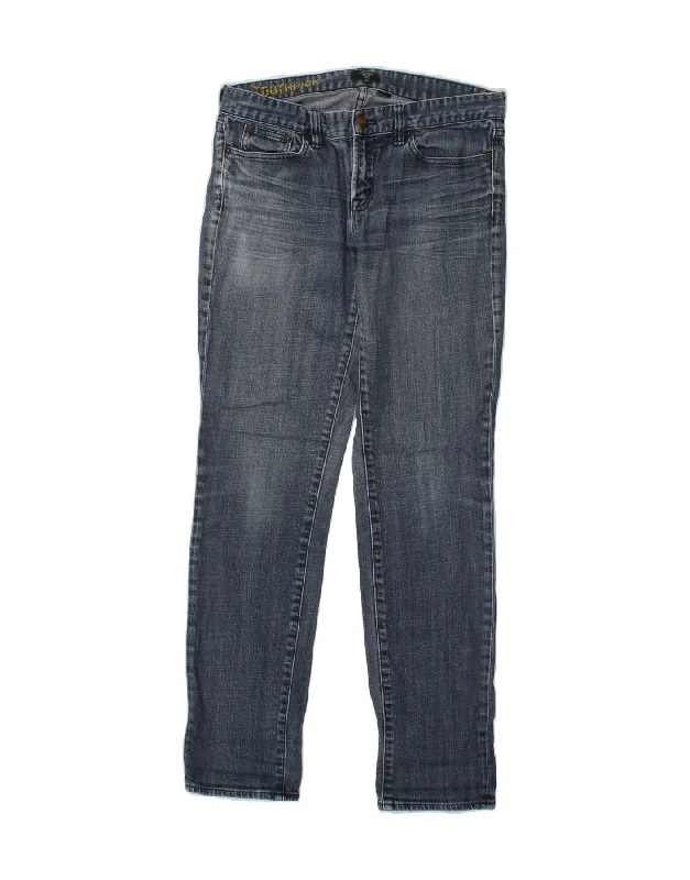 J. CREW Womens Toothpick Slim Jeans W29 L30 Navy Blue Cotton Chic Rolled Cuff Denim Jeans J. CREW Womens Toothpick Slim Jeans W29 L30 Navy Blue Cotton Chic Rolled Cuff Denim Jeans