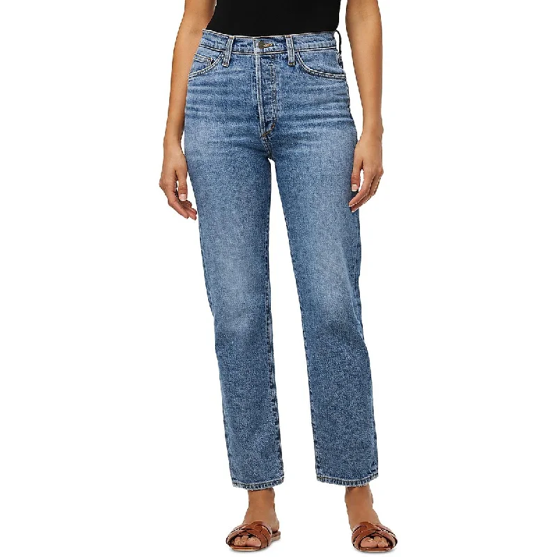 Joe's Womens The Honor High Rise Denim Straight Leg Jeans Stylish Stone-Wash Denim Jeans Joe's Womens The Honor High Rise Denim Straight Leg Jeans Stylish Stone-Wash Denim Jeans
