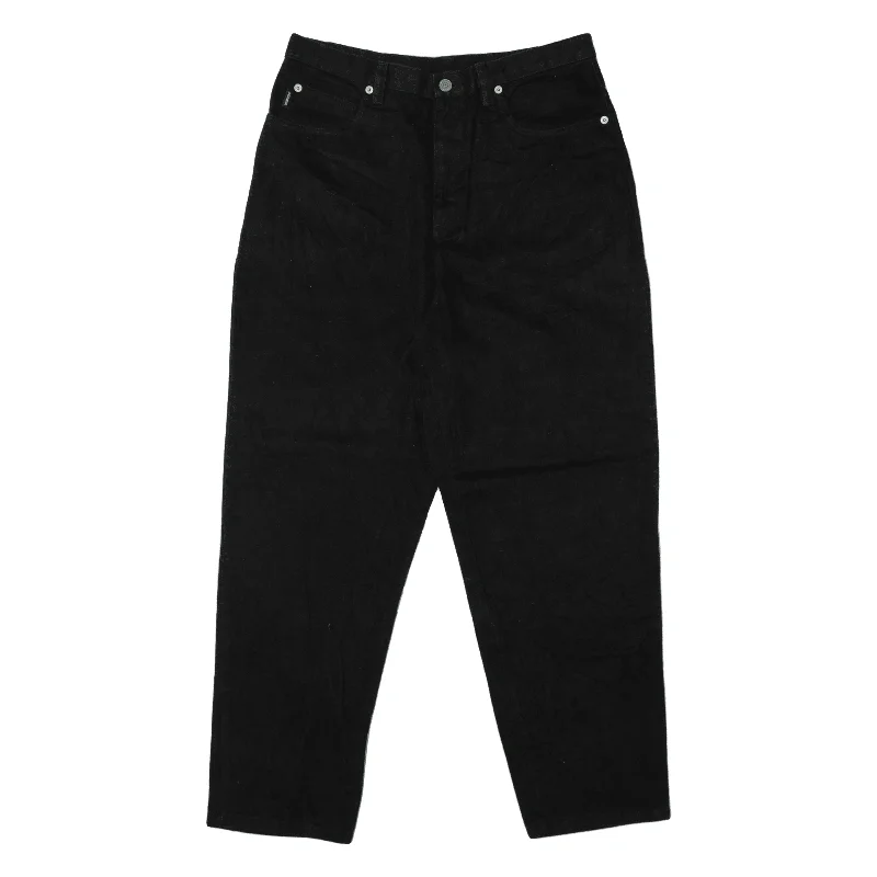 LAUREN RALPH LAUREN Jeans Black Denim Relaxed Mom Womens W30 L27 Casual Loose Fit Jeans