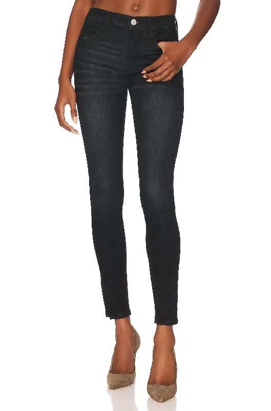 Le High Skinny Jeans In Corvo Slit Elegant Skinny Leg Jeans