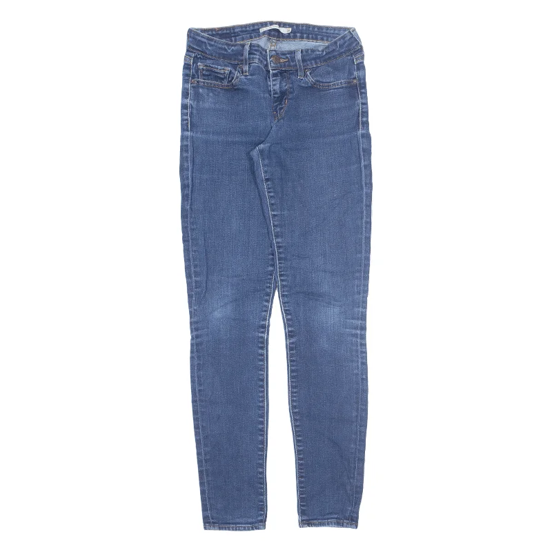 LEVI'S 711 Womens Jeans Blue Slim Skinny Stone Wash W26 L30 Fashionable Slouchy Fit Jeans LEVI'S 711 Womens Jeans Blue Slim Skinny Stone Wash W26 L30 Fashionable Slouchy Fit Jeans