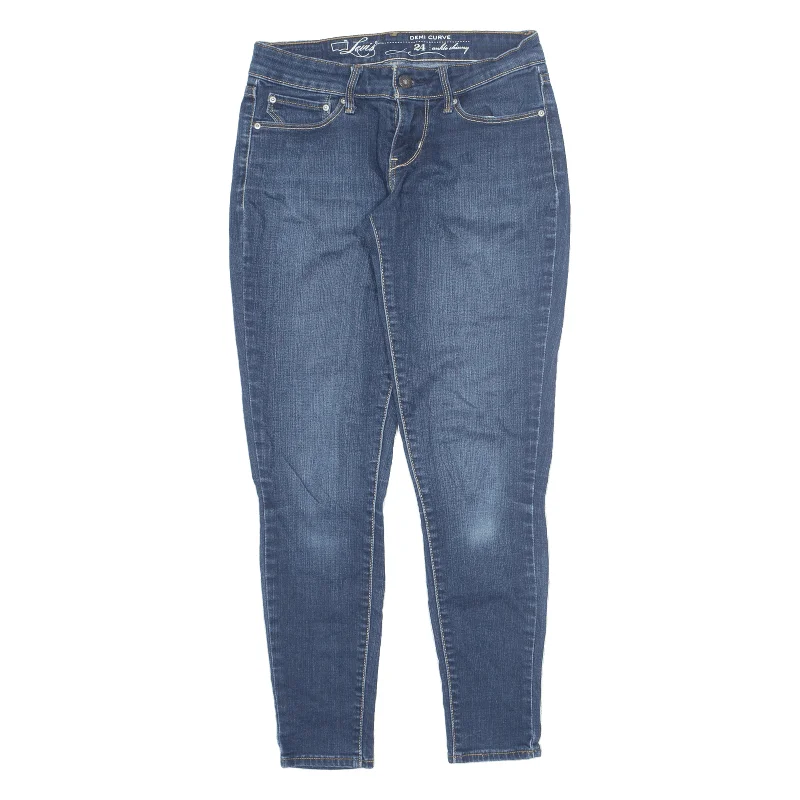LEVI'S Demi Curve Ankle Jeans Blue Denim Slim Skinny Stone Wash Womens W27 L27 Fashionable Relaxed Fit Denim LEVI'S Demi Curve Ankle Jeans Blue Denim Slim Skinny Stone Wash Womens W27 L27 Fashionable Relaxed Fit Denim