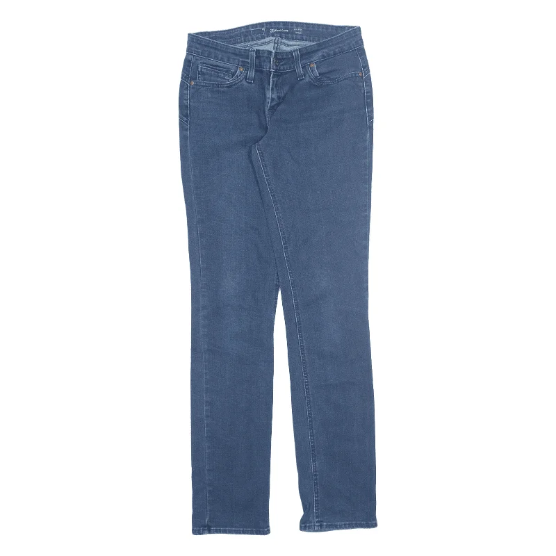 LEVI'S Demi Curve Low Rise Jeans Blue Denim Slim Straight Womens W29 L24 Fashionable Button-Front Jeans LEVI'S Demi Curve Low Rise Jeans Blue Denim Slim Straight Womens W29 L24 Fashionable Button-Front Jeans