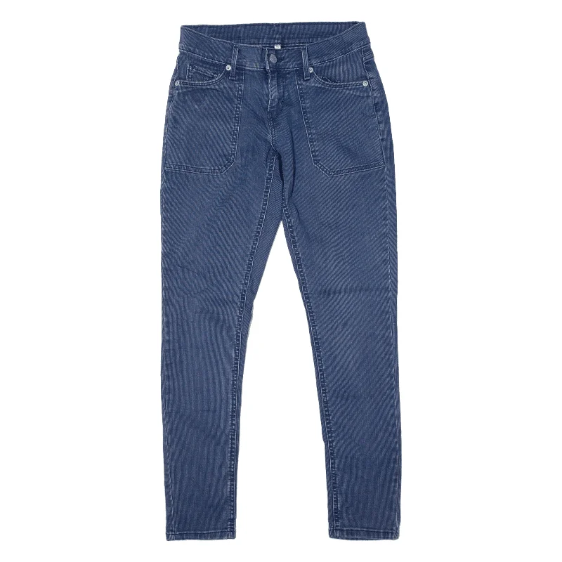 LEVI'S Jeans Blue Denim Slim Skinny Womens W26 L28 Chic Rolled Cuff Denim Jeans