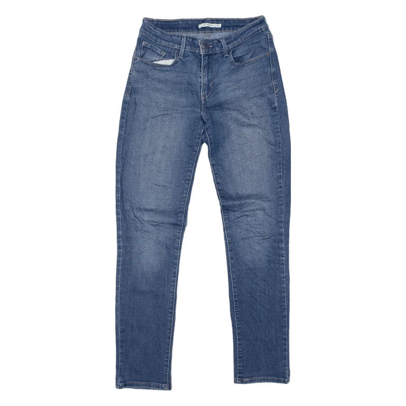 LEVI'S Mid Rise Jeans Blue Denim Slim Skinny Stone Wash Womens W28 L32 Casual Bootcut Ripped Jeans LEVI'S Mid Rise Jeans Blue Denim Slim Skinny Stone Wash Womens W28 L32 Casual Bootcut Ripped Jeans