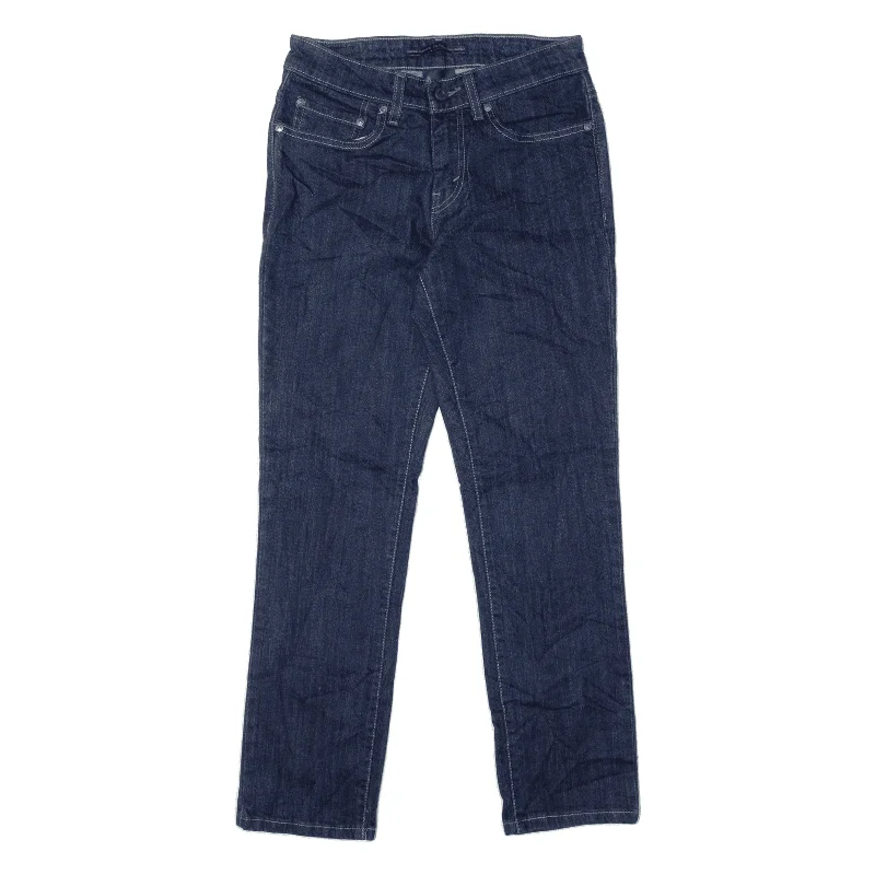 LEVI'S Mid Rise Jeans Blue Denim Slim Skinny Womens W28 L28 Stylish High-Waist Jeans