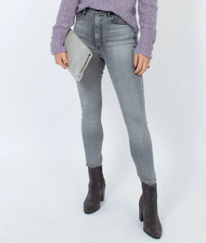 Light Grey Skinny Jeans Casual Loose Fit Jeans