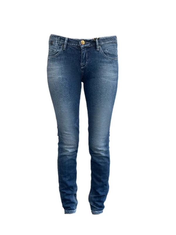 MAISON SCOTCH Women's Blue Skinny Low Rise Jeans #714 No Size NWT Comfortable Dark Wash Jeans MAISON SCOTCH Women's Blue Skinny Low Rise Jeans #714 No Size NWT Comfortable Dark Wash Jeans