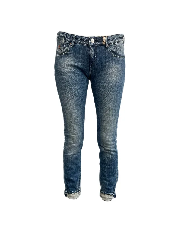 MAISON SCOTCH Women's Blue Skinny Low Rise Jeans #718 NWT Trendy Classic Fit Jeans
