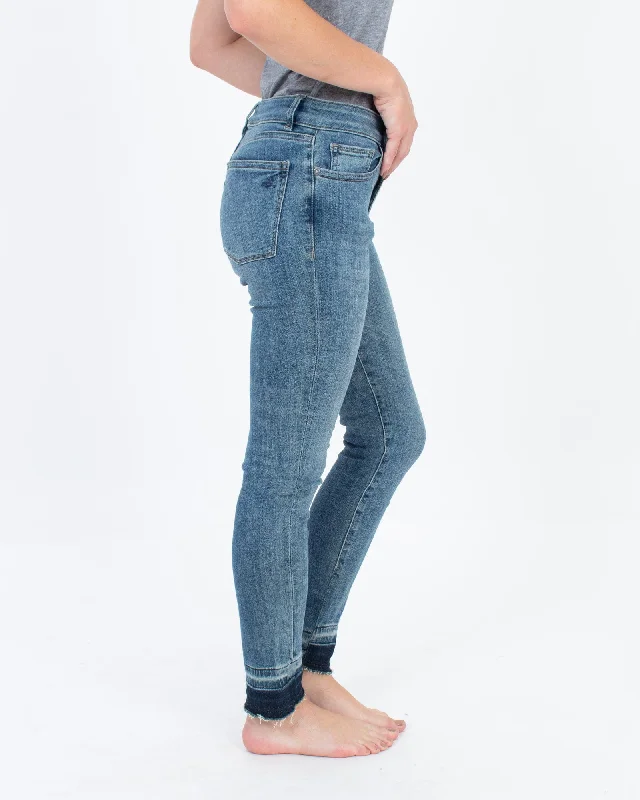 "Margaux" Skinny Ankle Jean Stylish Stone-Wash Denim Jeans