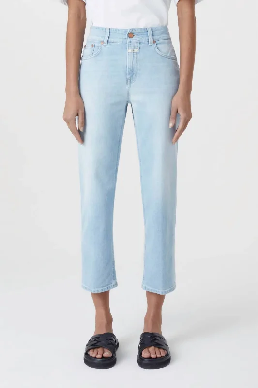 Milo Jeans In Light Blue Cozy Wide-Legged Jeans