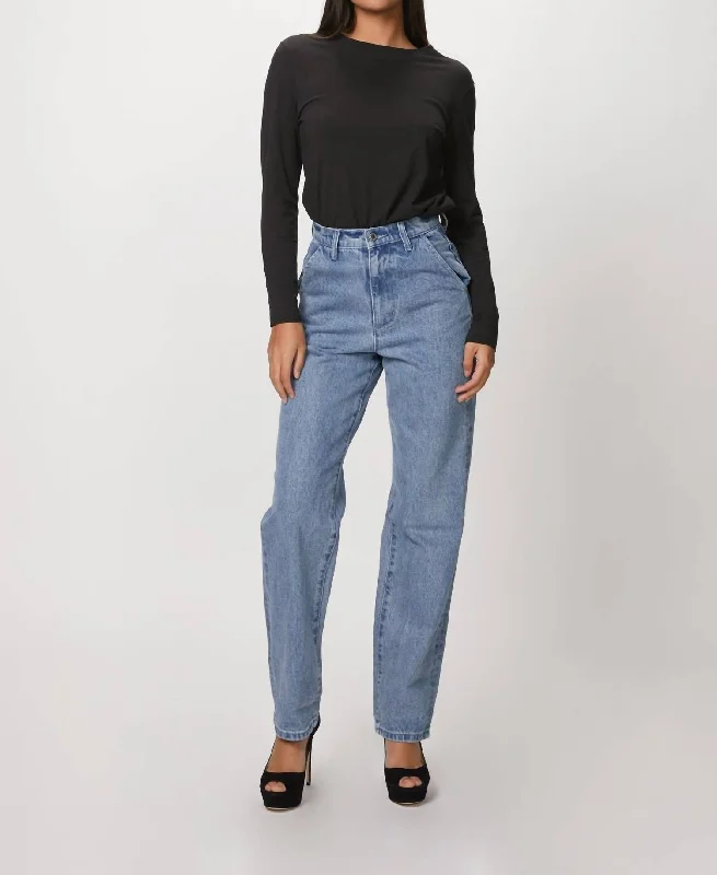 Mom Jean In Mott Cozy Tencel Blend Denim Jeans