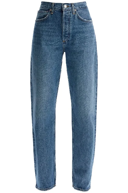 Relaxed Straight Fit Kelly Jeans Comfortable Distressed Straight-Leg Jeans