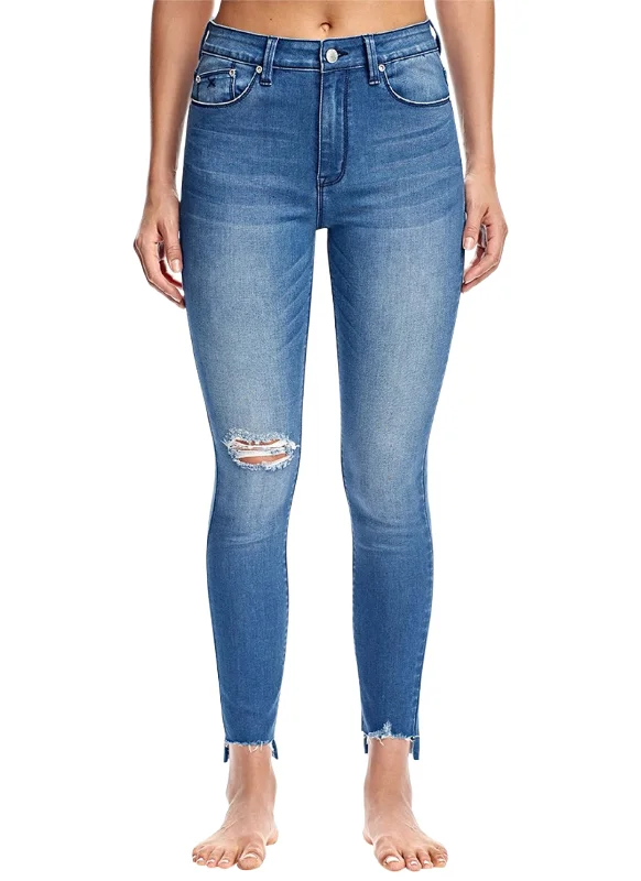 RES DENIM Women's Blue Harrys Hi Ankle Skinny Jeans #3019 26 NWT Fashionable White Denim Jeans RES DENIM Women's Blue Harrys Hi Ankle Skinny Jeans #3019 26 NWT Fashionable White Denim Jeans